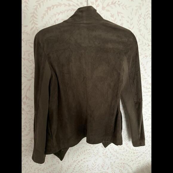 EUC BB Dakota Suede Jacket - XS Olive Green Open Cardigan - Picture 4 of 5